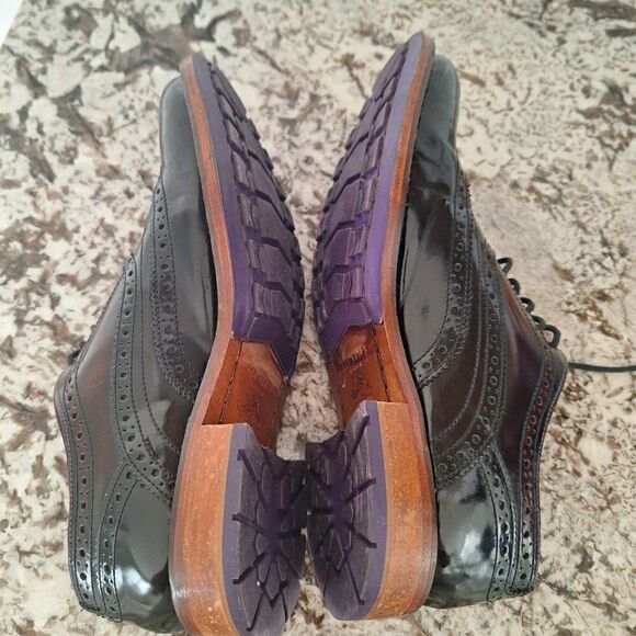 Ted Baker  Black Brown Patent Leather oxfords dress‎ shoes size 7.5 US/40.5 EU main image 15
